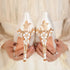 Elegant Crystal-Embellished Silk Pointed Toe Pumps for Women - Luxurious High Heels Perfect for Bridal and Evening Wear, Sexy Dress Shoes with Thin Heels